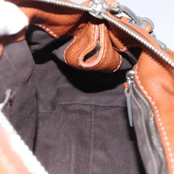 Chloe Paddington Shoulder Bag Leather Brown Gold Auth ep8587 - Picture 11 of 16